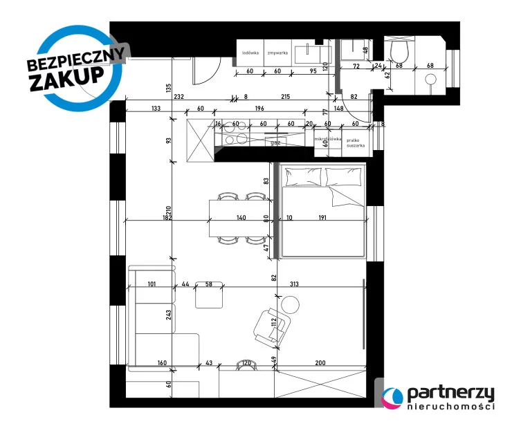 1 pokój, apartament 41,01 m², parter, oferta nr , PAN517540, Gdańsk, Siedlce, Kartuska