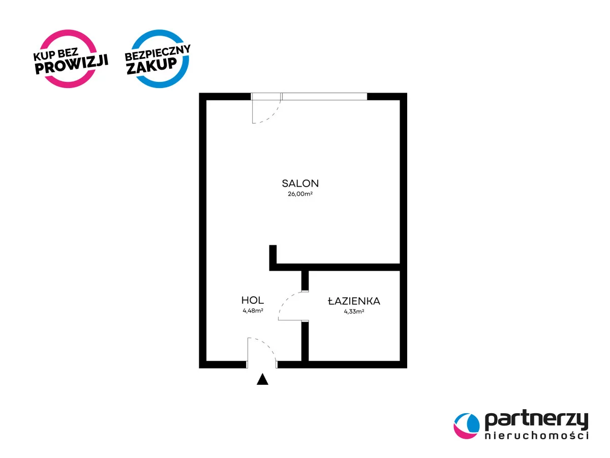 1 pokój, mieszkanie 32,92 m², piętro 3, oferta nr , PAN237038, Władysławowo, Rybacka