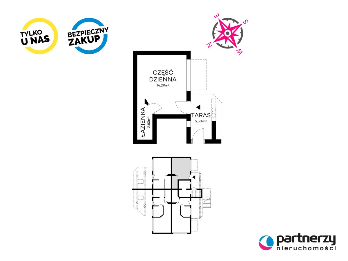 1 pokój, mieszkanie 17,20 m², parter, oferta nr , PAN844297, Dębki, Zakonna