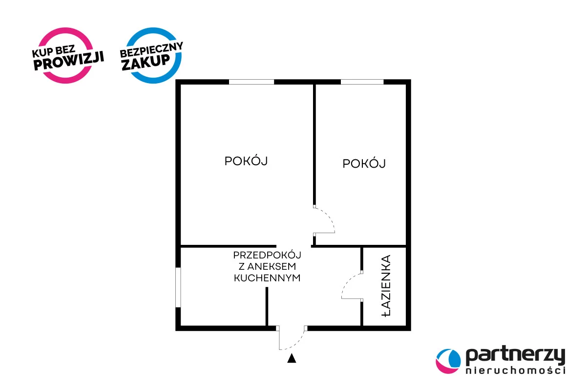2 pokoje, mieszkanie 41,50 m², piętro 1, oferta nr , PAN801446, Tczew, 1 Maja