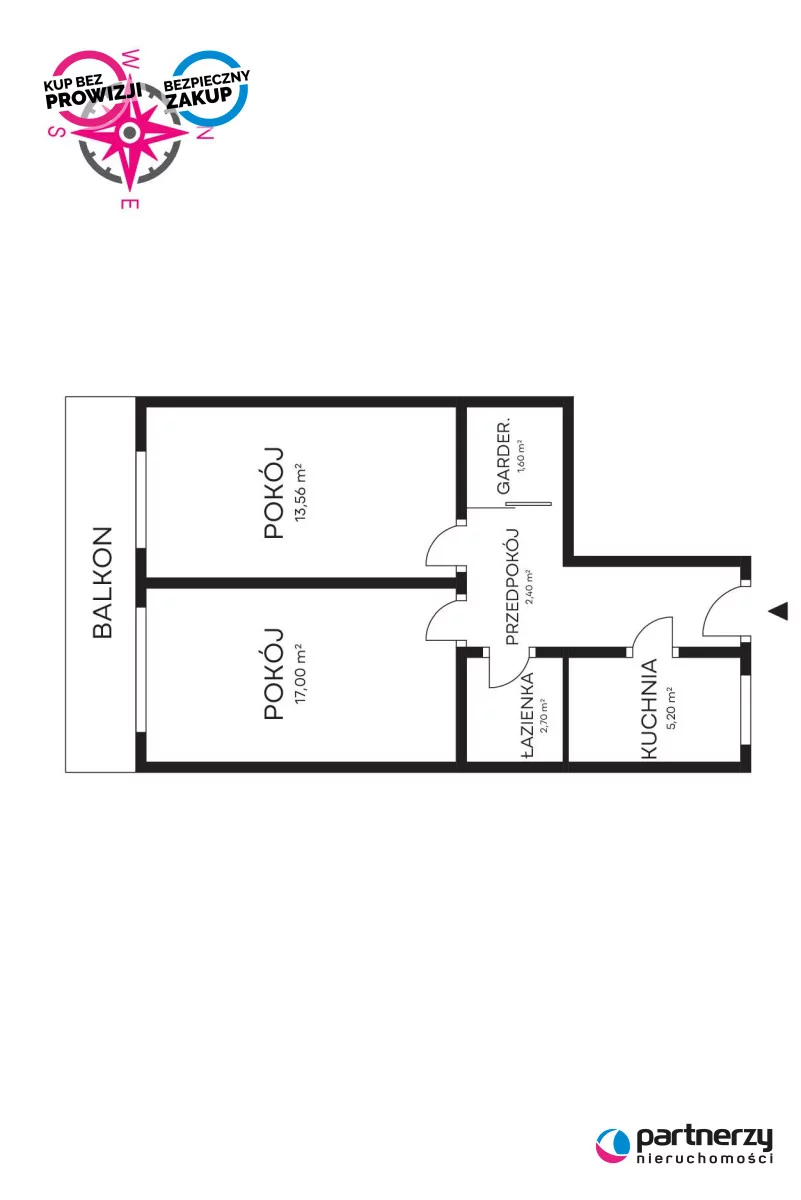 2 pokoje, mieszkanie 46,00 m², piętro 10, oferta nr , PAN897387, Gdańsk, Przymorze, Aleja Rzeczypospolitej