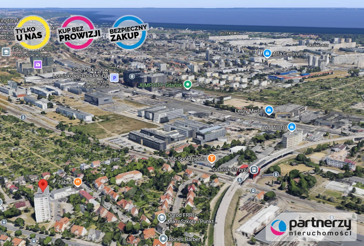 2 pokoje, apartament 41,00 m², piętro 7, oferta nr , PAN909197, Gdańsk, Oliwa, Antoniego Abrahama