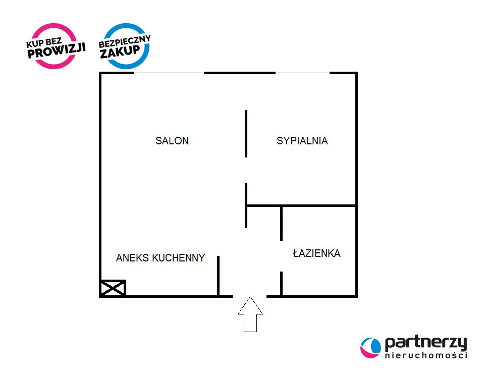 2 pokoje, mieszkanie 32,00 m², piętro 1, oferta nr , PAN375932, Gdańsk, Wrzeszcz, Bolesława Leśmiana