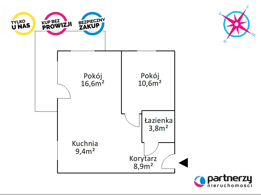 2 pokoje, mieszkanie 49,37 m², parter, oferta nr , PAN763823, Gdańsk, Ujeścisko-Łostowice, Zakoniczyn, Jaworzniaków