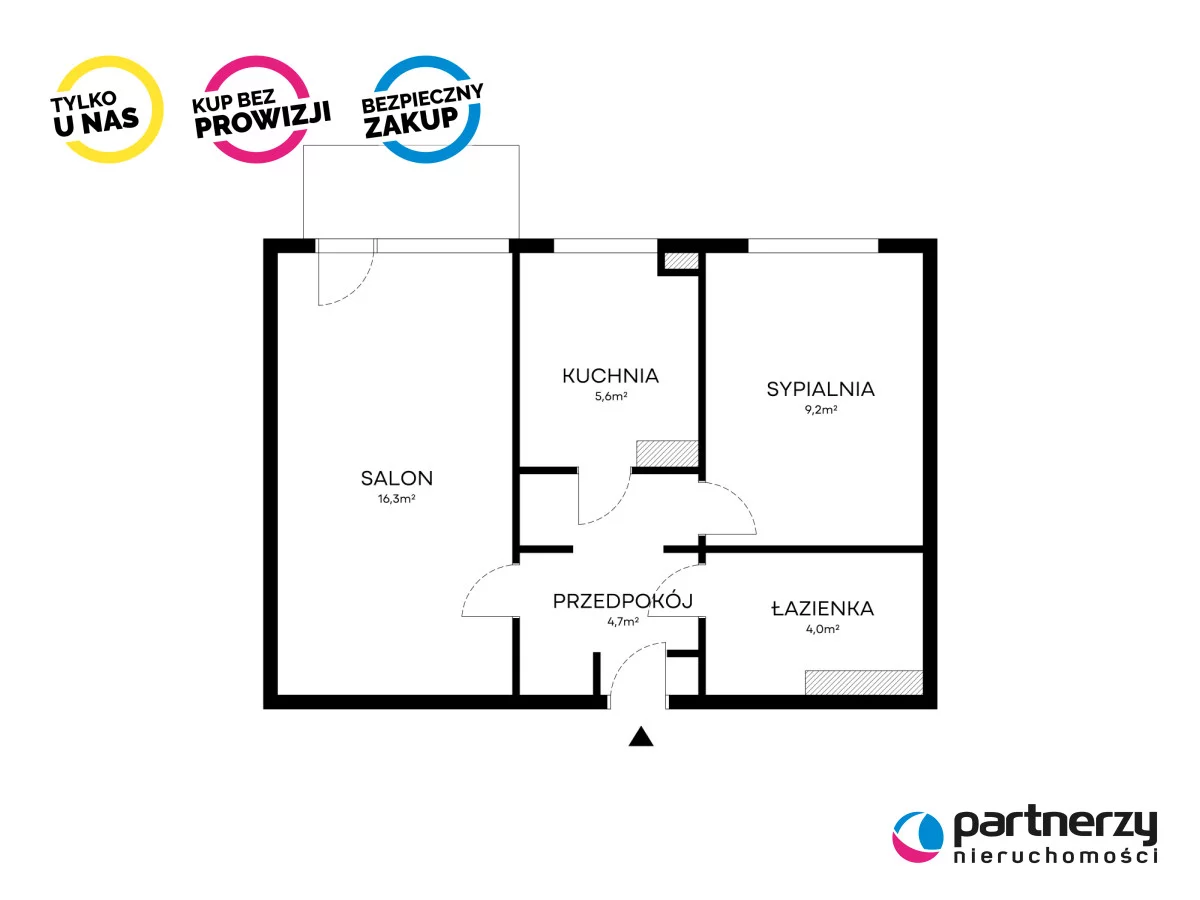 2 pokoje, mieszkanie 42,20 m², piętro 2, oferta nr , PAN346501, Gdańsk, Przeróbka, Karola Dickensa