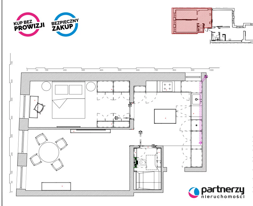 2 pokoje, mieszkanie 52,56 m², parter, oferta nr , PAN281217, Gdańsk, Śródmieście, Lastadia