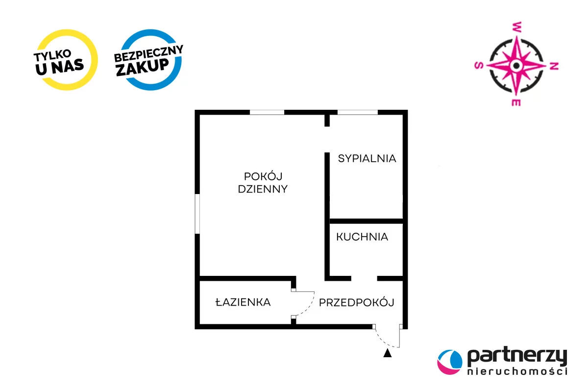 Mieszkanie na sprzedaż, 32,00 m², 2 pokoje, parter, oferta nr PAN975215