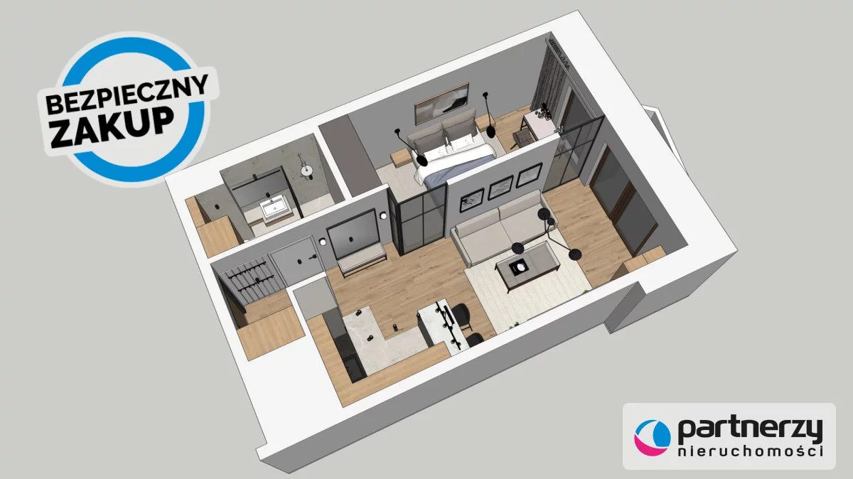 2 pokoje, mieszkanie 37,70 m², piętro 3, oferta nr , PAN756748, Gdańsk, Wrzeszcz, Mariana Hemara