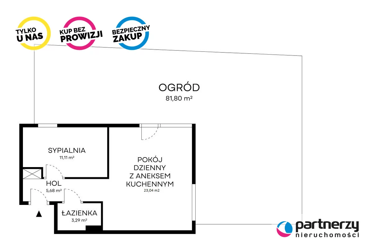 2 pokoje, mieszkanie 43,00 m², parter, oferta nr , PAN153594, Gdańsk, Wyspa Sobieszewska, Sobieszewo, Nadwiślańska