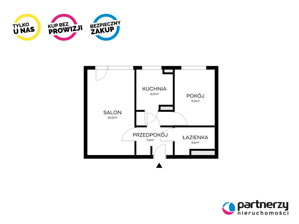 2 pokoje, mieszkanie 41,00 m², piętro 9, oferta nr , PAN574871, Sopot, Brodwino, Oskara Kolberga