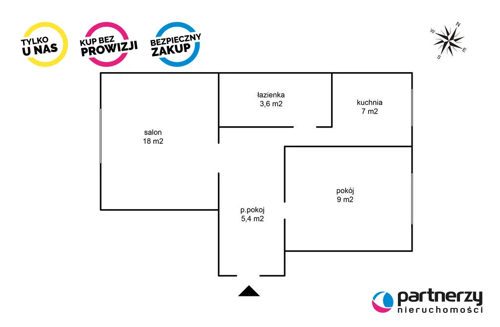 Mieszkanie dwupokojowe 43,00 m², Gdańsk, Przymorze, Piastowska, Sprzedaż