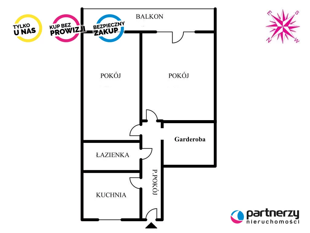 2 pokoje, mieszkanie 46,00 m², piętro 10, oferta nr , PAN255293, Gdańsk, Przymorze, Piastowska