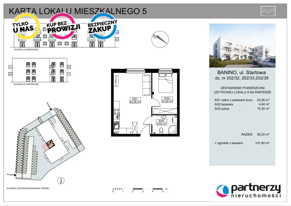 Apartamenty PAN628926 Banino Startowa