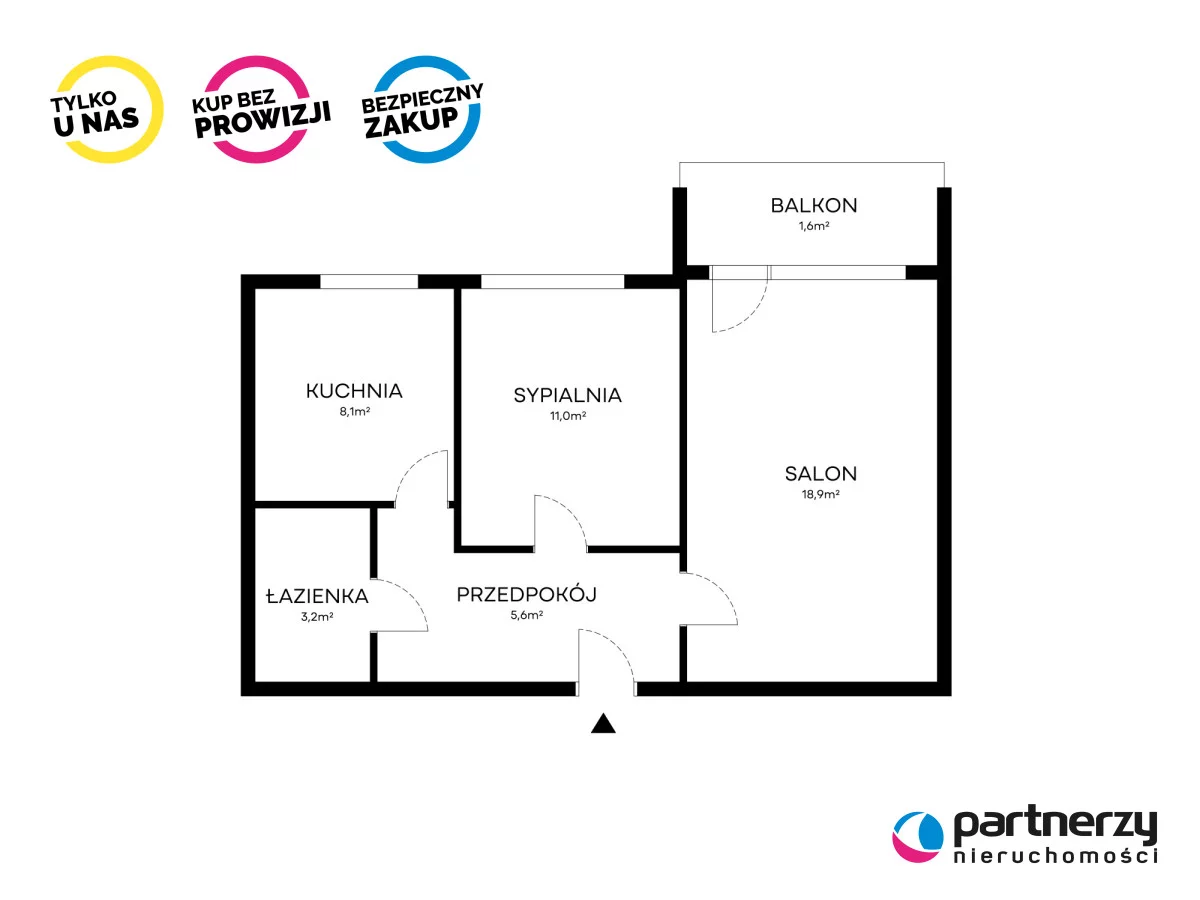 2 pokoje, mieszkanie 48,20 m², piętro 8, oferta nr , PAN831118, Gdańsk, Zaspa, Startowa