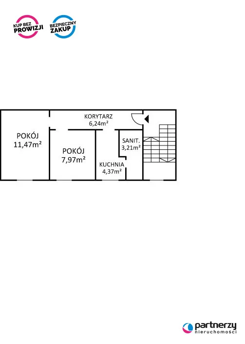 2 pokoje, mieszkanie 33,26 m², piętro 3, oferta nr , PAN197703, Gdynia, Śródmieście, Śródmieście, Świętojańska