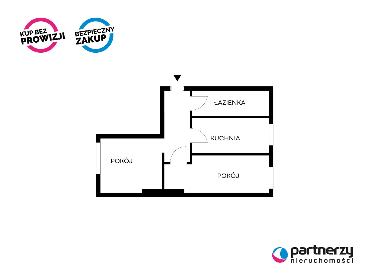 2 pokoje, mieszkanie 37,40 m², piętro 2, oferta nr , PAN946881, Gdańsk, Wrzeszcz, Tadeusza Kościuszki