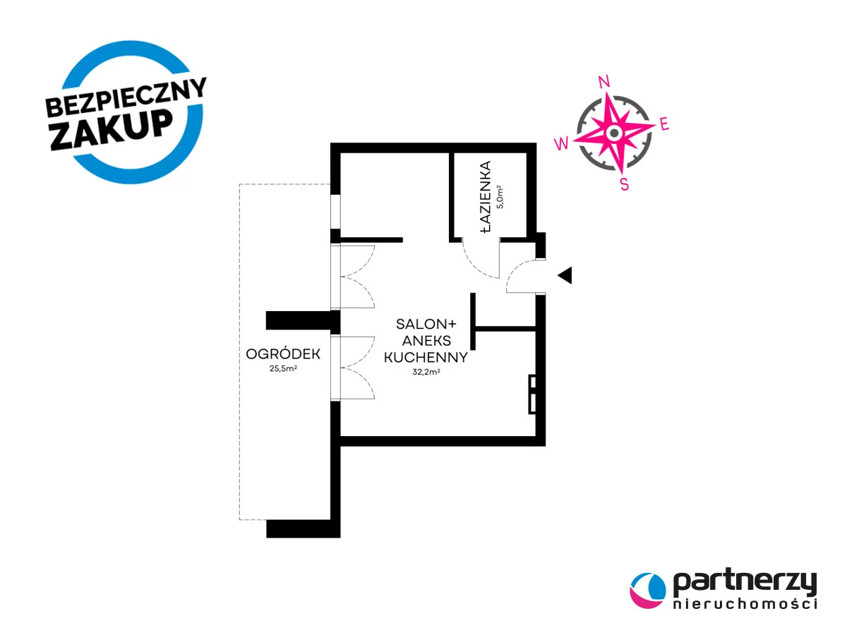 2 pokoje, mieszkanie 45,10 m², parter, oferta nr , PAN670756, Gdańsk, Wyspa Sobieszewska, Sobieszewo, Tęczowa