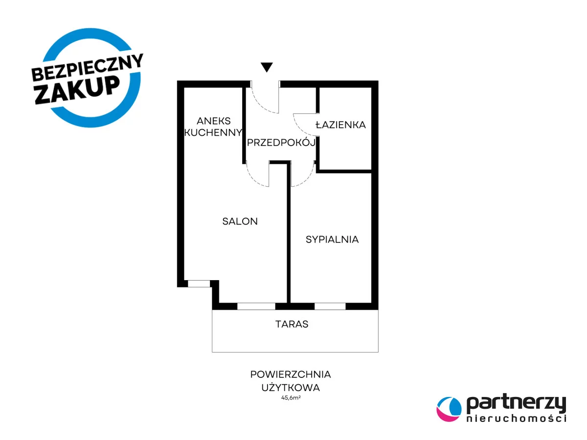2 pokoje, apartament 45,60 m², parter, oferta nr , PAN203005, Sopot, Władysława Łokietka