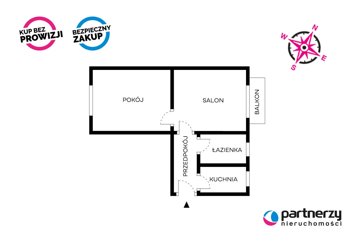 Mieszkanie dwupokojowe 53,00 m², Gdańsk, Siedlce, Zakopiańska, Sprzedaż