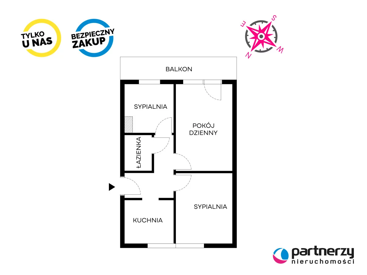 3 pokoje, apartament 48,50 m², piętro 2, oferta nr , PAN451921, Gdańsk, Wrzeszcz, Aleja Grunwaldzka