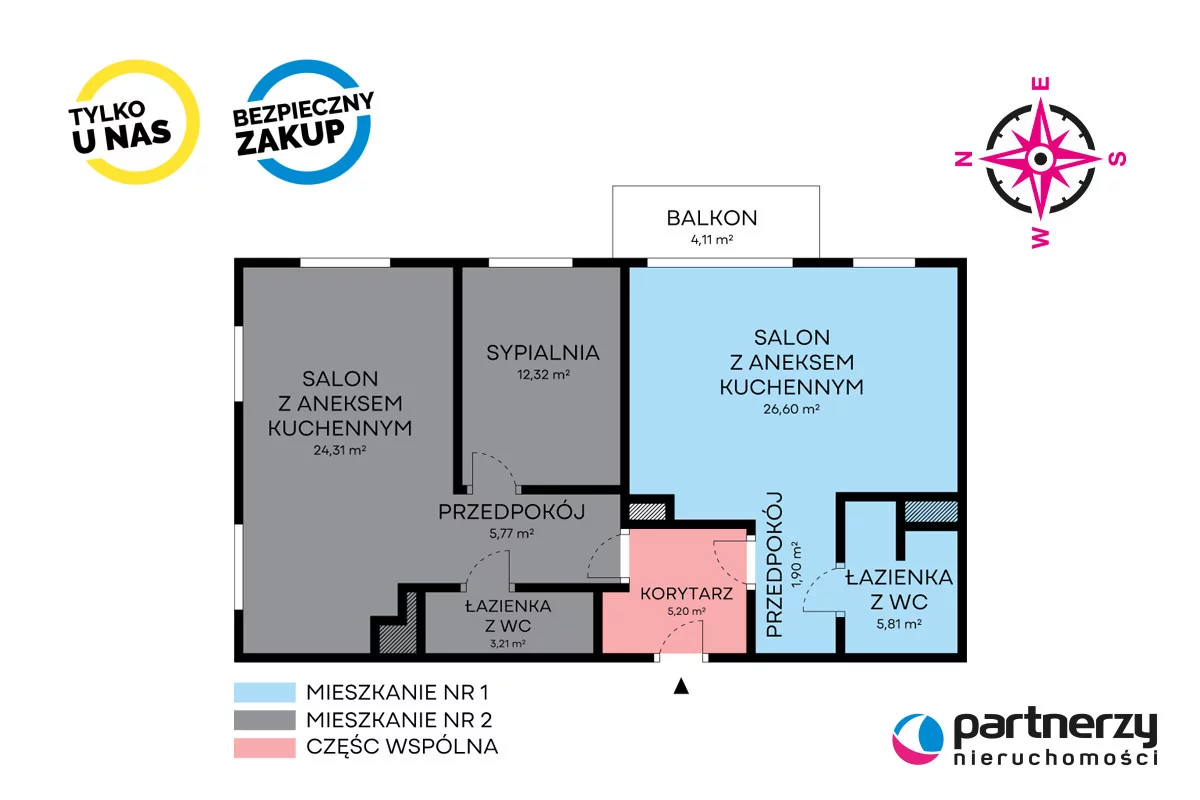 3 pokoje, mieszkanie 87,93 m², piętro 4, oferta nr , PAN352906, Gdańsk, Śródmieście, Długa Grobla