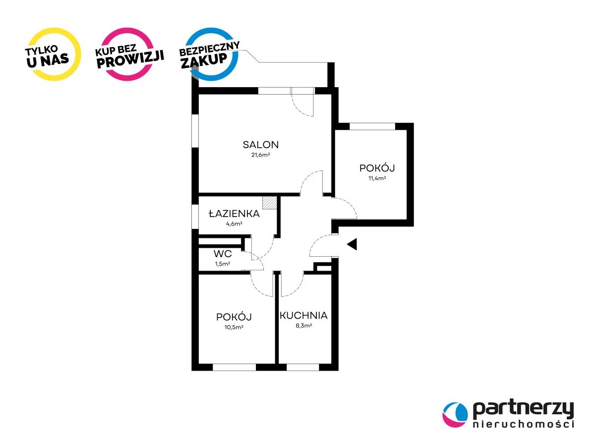 3 pokoje, mieszkanie 67,50 m², piętro 1, oferta nr , PAN719323, Gdańsk, Orunia Górna-Gdańsk Południe, Orunia Górna, Dywizji Wołyńskiej