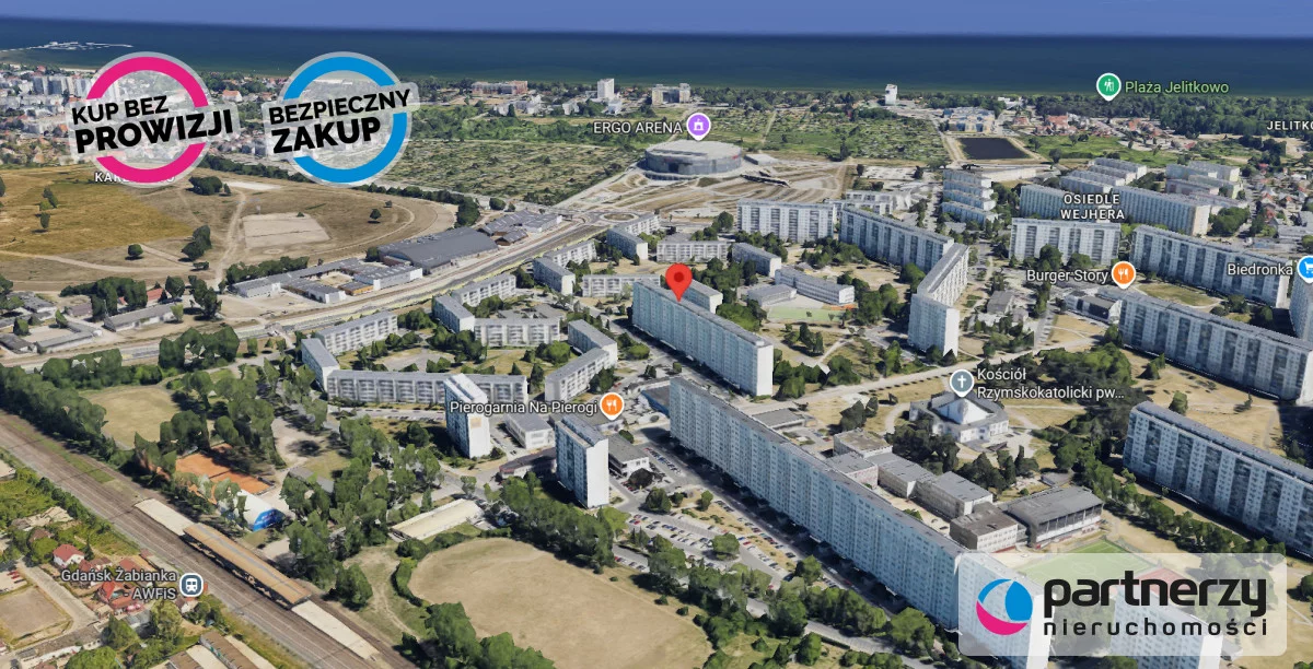 3 pokoje, mieszkanie 57,00 m², piętro 7, oferta nr , PAN908233, Gdańsk, Żabianka-Wejhera-Jelitkowo-Tysiąclecia, Żabianka