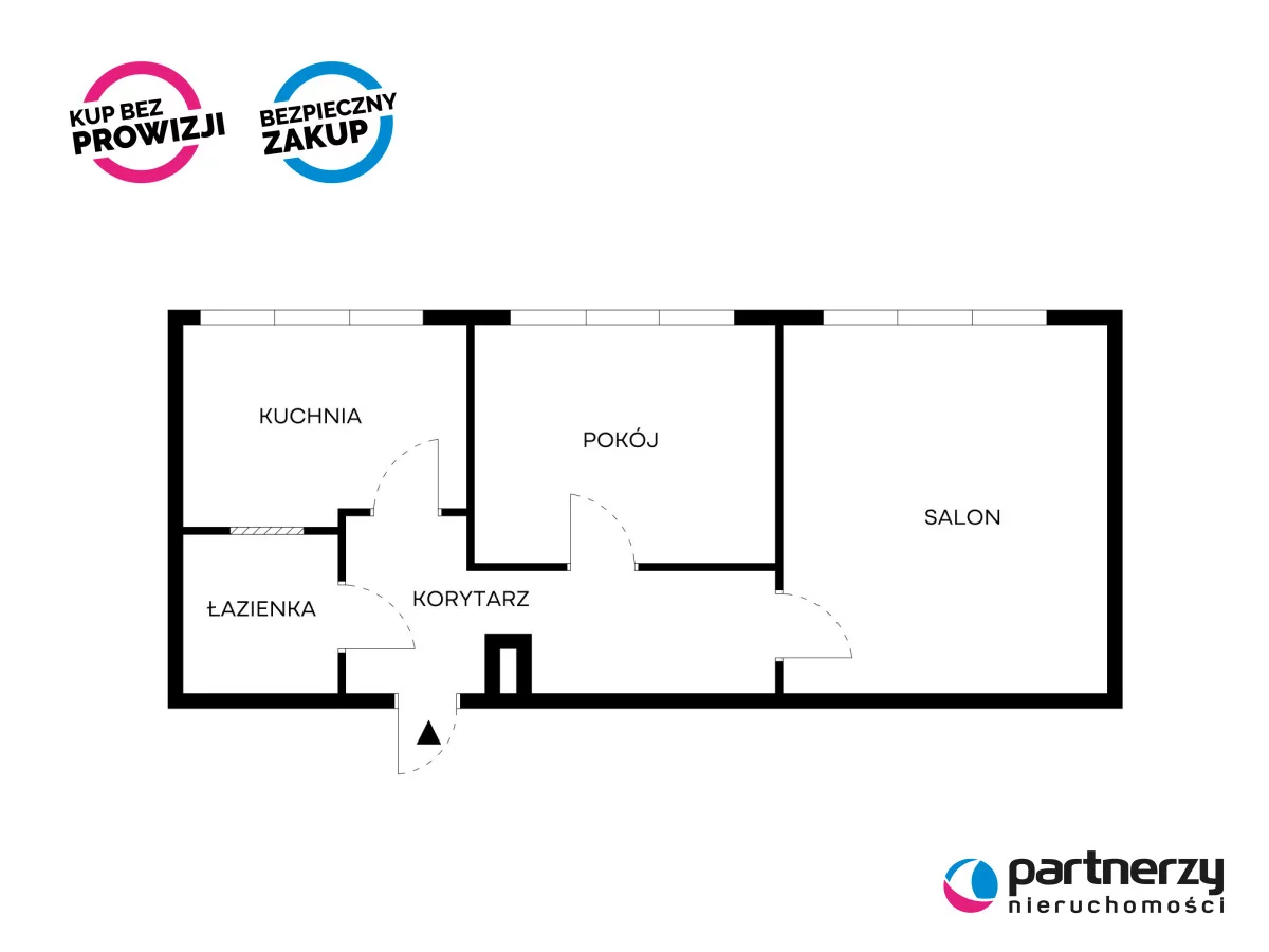 3 pokoje, mieszkanie 61,08 m², piętro 2, oferta nr , PAN724313, Sopot, Jana Jerzego Haffnera