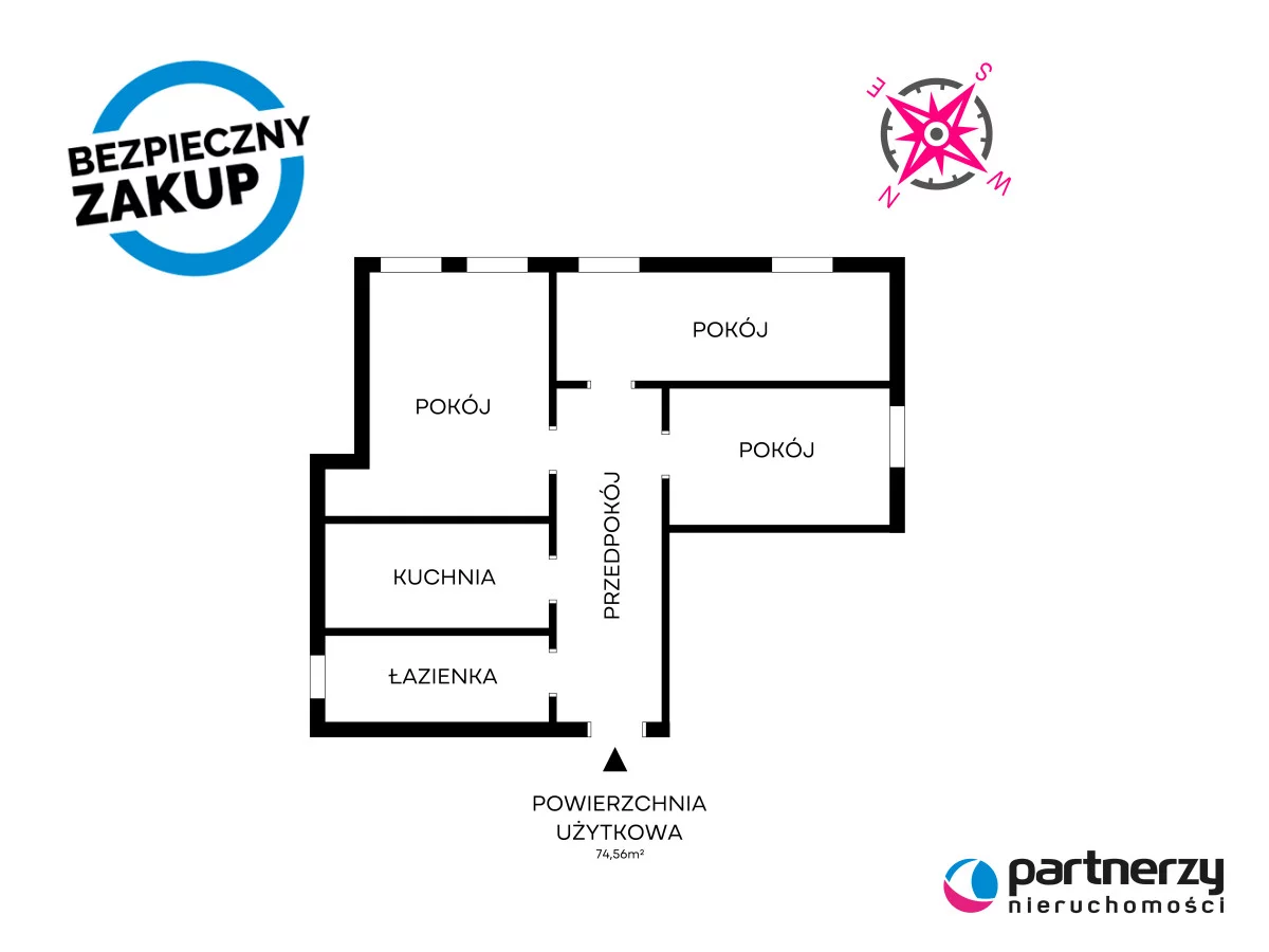 3 pokoje, mieszkanie 83,00 m², piętro 3, oferta nr , PAN883593, Sopot, Jana Sobieskiego