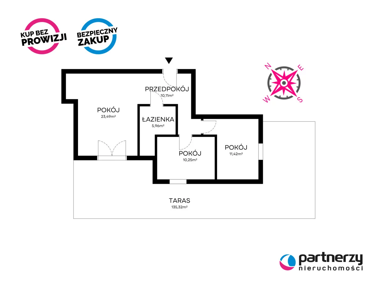 3 pokoje, mieszkanie 63,00 m², parter, oferta nr , PAN222610, Gdańsk, Jasień, Konrada Guderskiego