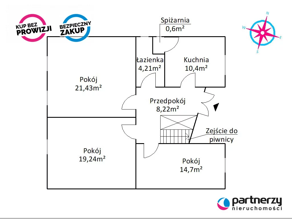 3 pokoje, apartament 78,80 m², parter, oferta nr , PAN818011, Gdańsk, Siedlce, Leona Wyczółkowskiego