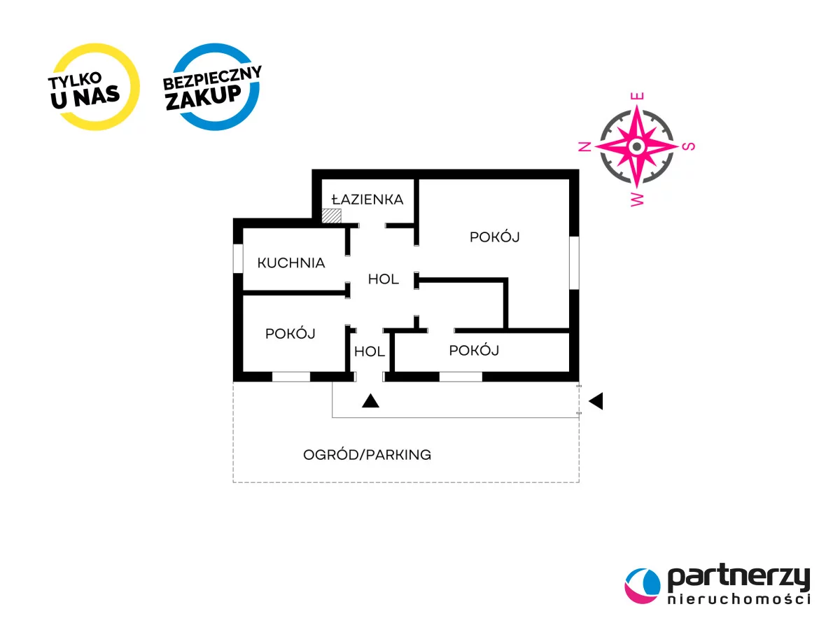 3 pokoje, mieszkanie 60,00 m², parter, oferta nr , PAN191951, Gdańsk, Wrzeszcz, Marii Skłodowskiej-Curie