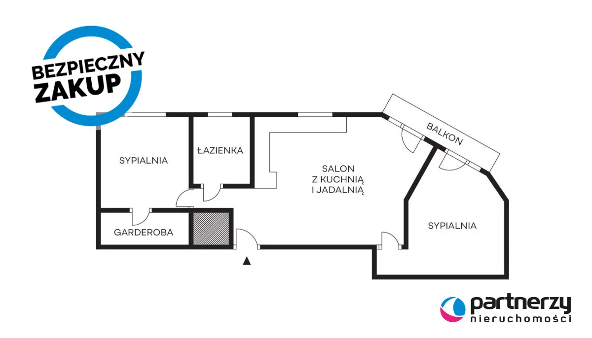 3 pokoje, mieszkanie 56,02 m², piętro 5, oferta nr , PAN396294, Gdynia, Wielki Kack, Wielki Kack, Myśliwska