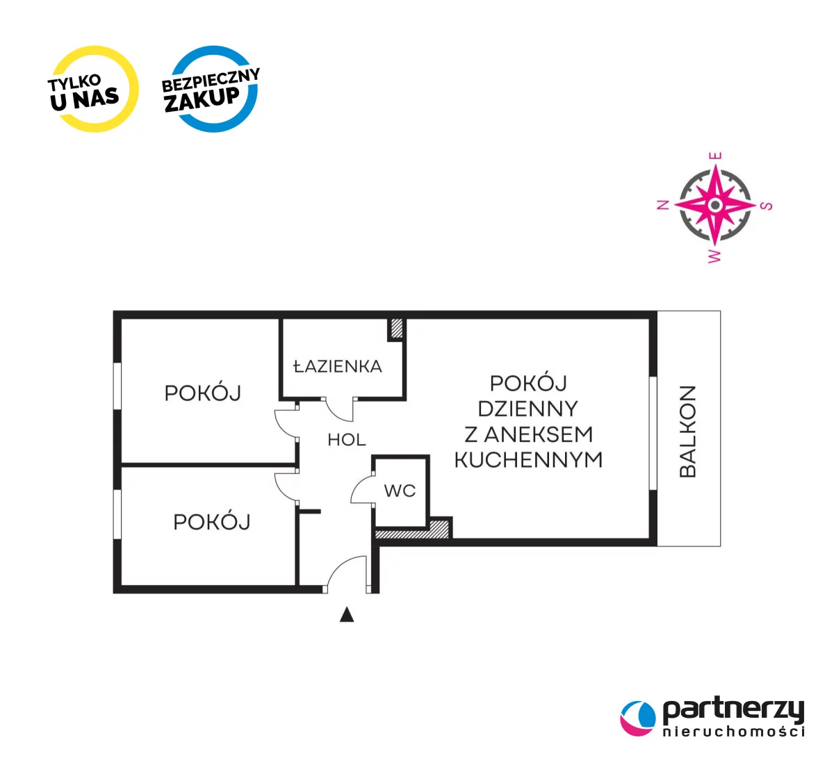 3 pokoje, apartament 63,24 m², piętro 1, oferta nr , PAN386584, Gdańsk, Kokoszki, Nowatorów