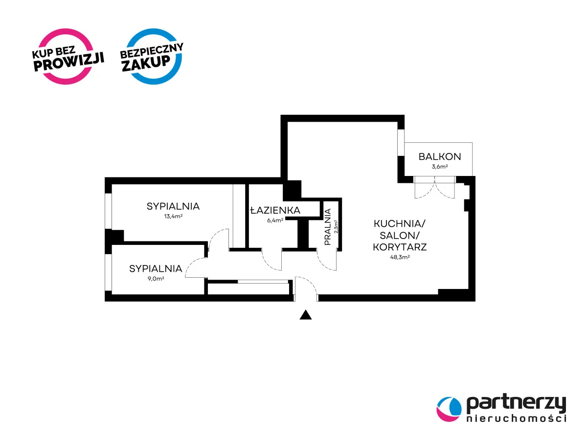 3 pokoje, apartament 83,00 m², piętro 3, oferta nr , PAN357109, Gdańsk, Zaspa, Pilotów