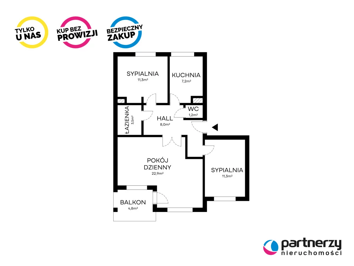 3 pokoje, mieszkanie 66,80 m², parter, oferta nr , PAN925657, Gdańsk, Ujeścisko-Łostowice, Ujeścisko, Piotrkowska