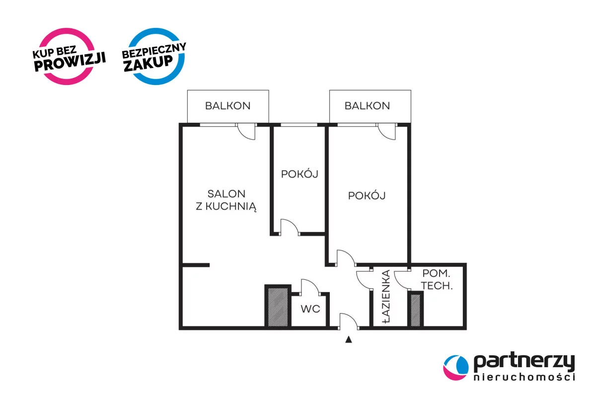3 pokoje, apartament 63,40 m², piętro 5, oferta nr , PAN680163, Gdańsk, Żabianka-Wejhera-Jelitkowo-Tysiąclecia, Żabianka, Pomorska