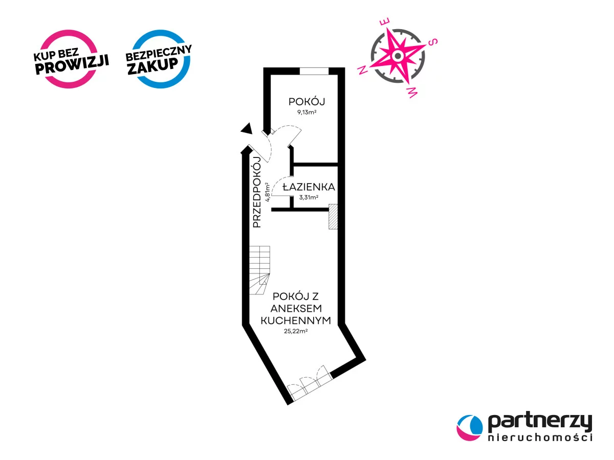 3 pokoje, apartament 57,28 m², piętro 1, oferta nr , PAN397749, Jantar, Rybacka