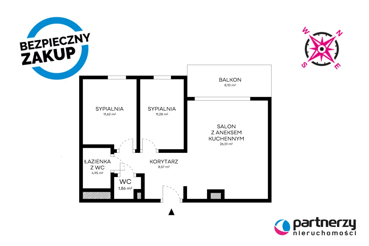 3 pokoje, apartament 64,79 m², piętro 6, oferta nr , PAN800557, Gdańsk, Śródmieście, Stara Stocznia
