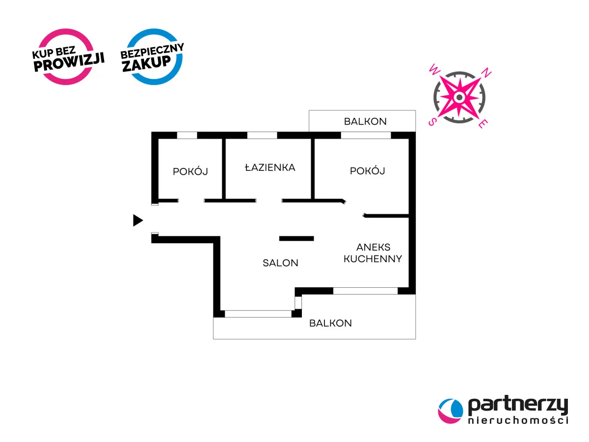 3 pokoje, mieszkanie 94,55 m², piętro 2, oferta nr , PAN468015, Gdynia, Mały Kack, Mały Kack, Strzelców