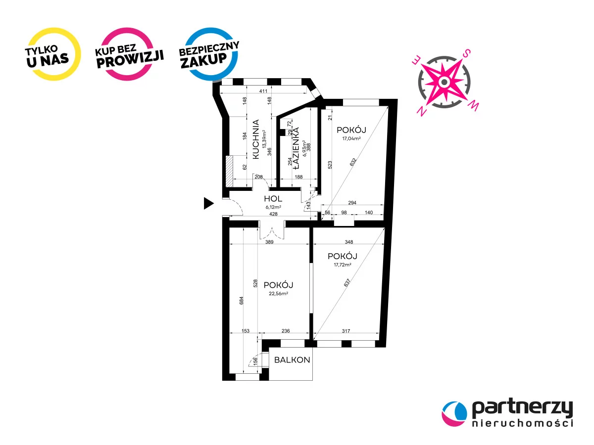 3 pokoje, apartament 86,10 m², piętro 1, oferta nr , PAN343548, Gdańsk, Śródmieście, Wałowa