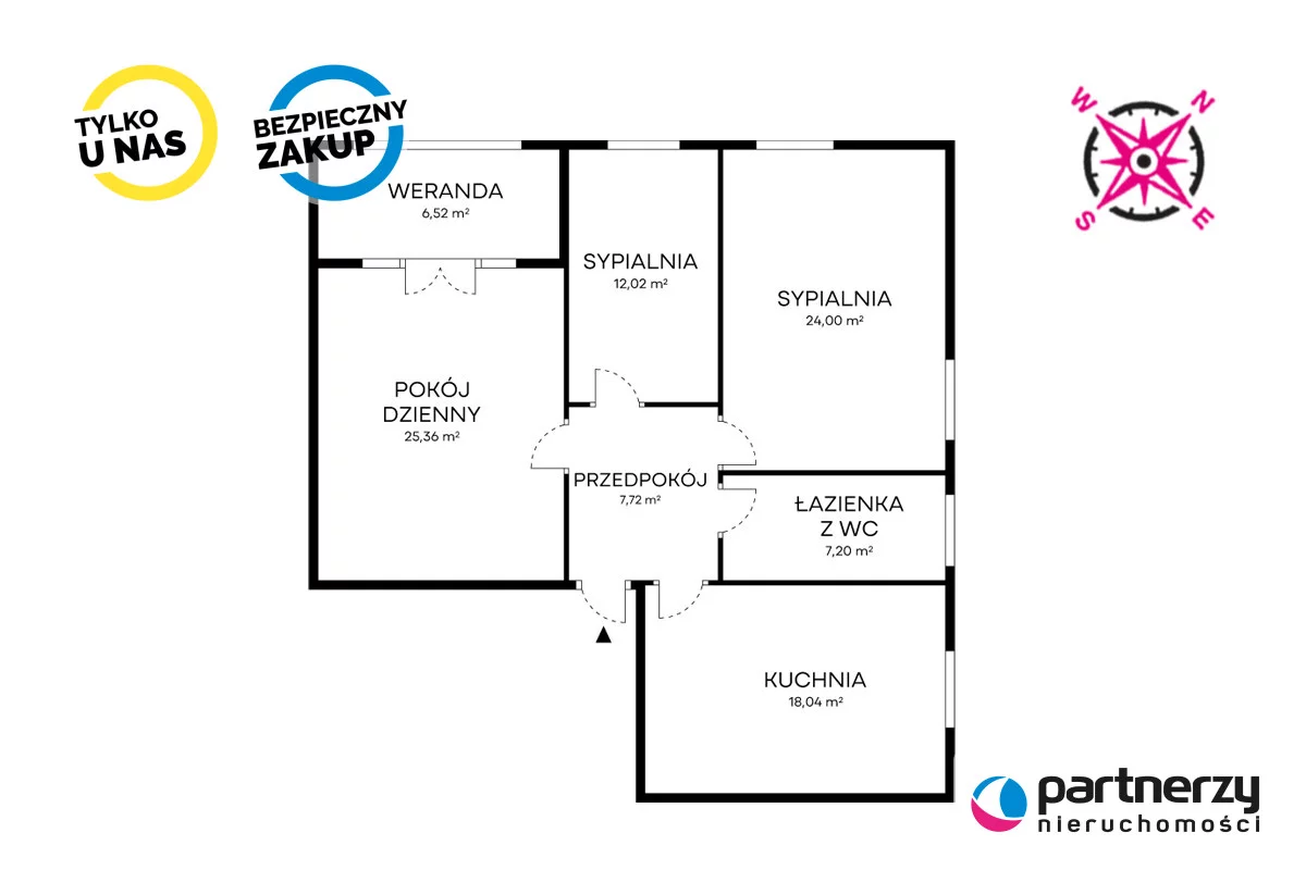 3 pokoje, mieszkanie 102,50 m², piętro 1, oferta nr , PAN397558, Gdańsk, Aniołki, Wrocławska