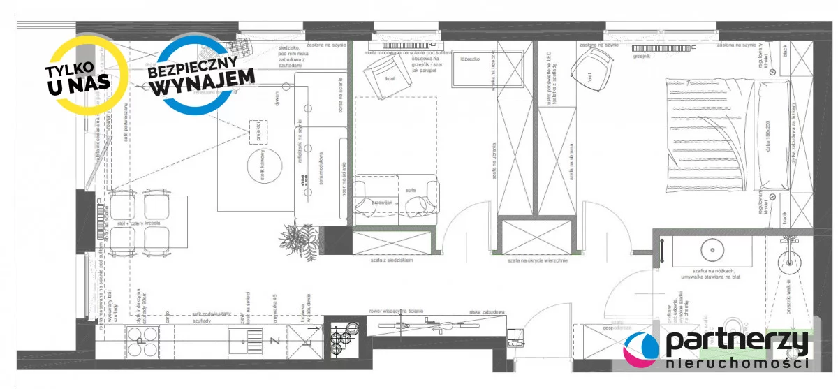 3 pokoje, mieszkanie 65,78 m², piętro 2, oferta nr , PAN498983, Gdańsk, Piecki-Migowo, Morena, Myśliwska