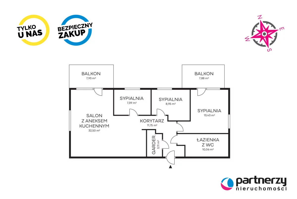 4 pokoje, mieszkanie 87,38 m², piętro 3, oferta nr , PAN632453, Straszyn, Dworcowa