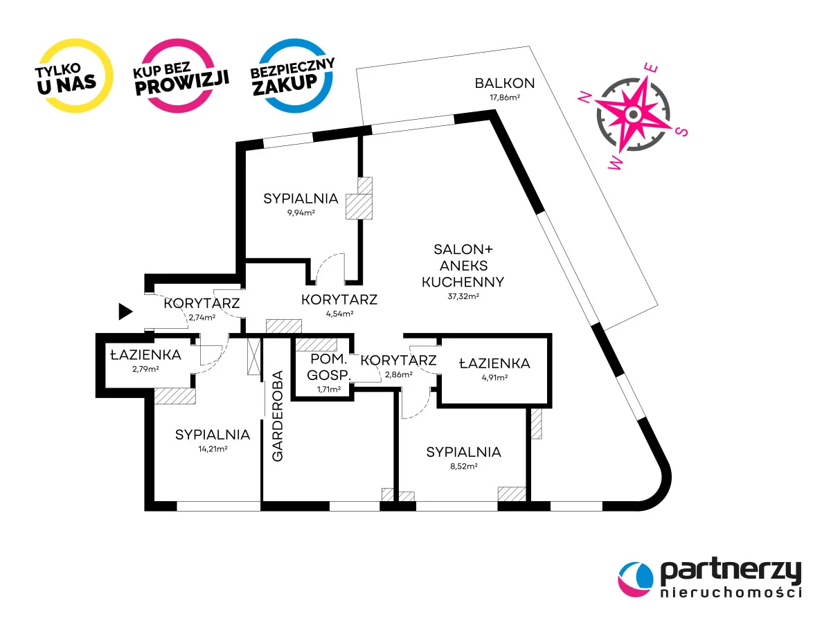 4 pokoje, mieszkanie 100,00 m², piętro 2, oferta nr , PAN846411, Gdynia, Orłowo, Orłowo