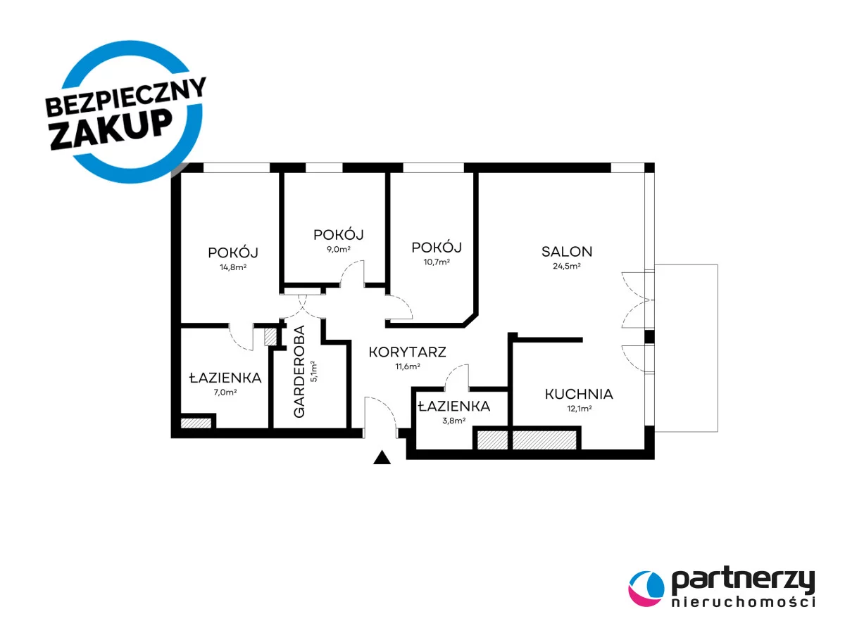 4 pokoje, apartament 98,60 m², piętro 1, oferta nr , PAN112810, Gdynia, Mały Kack, Mały Kack, Kłajpedzka