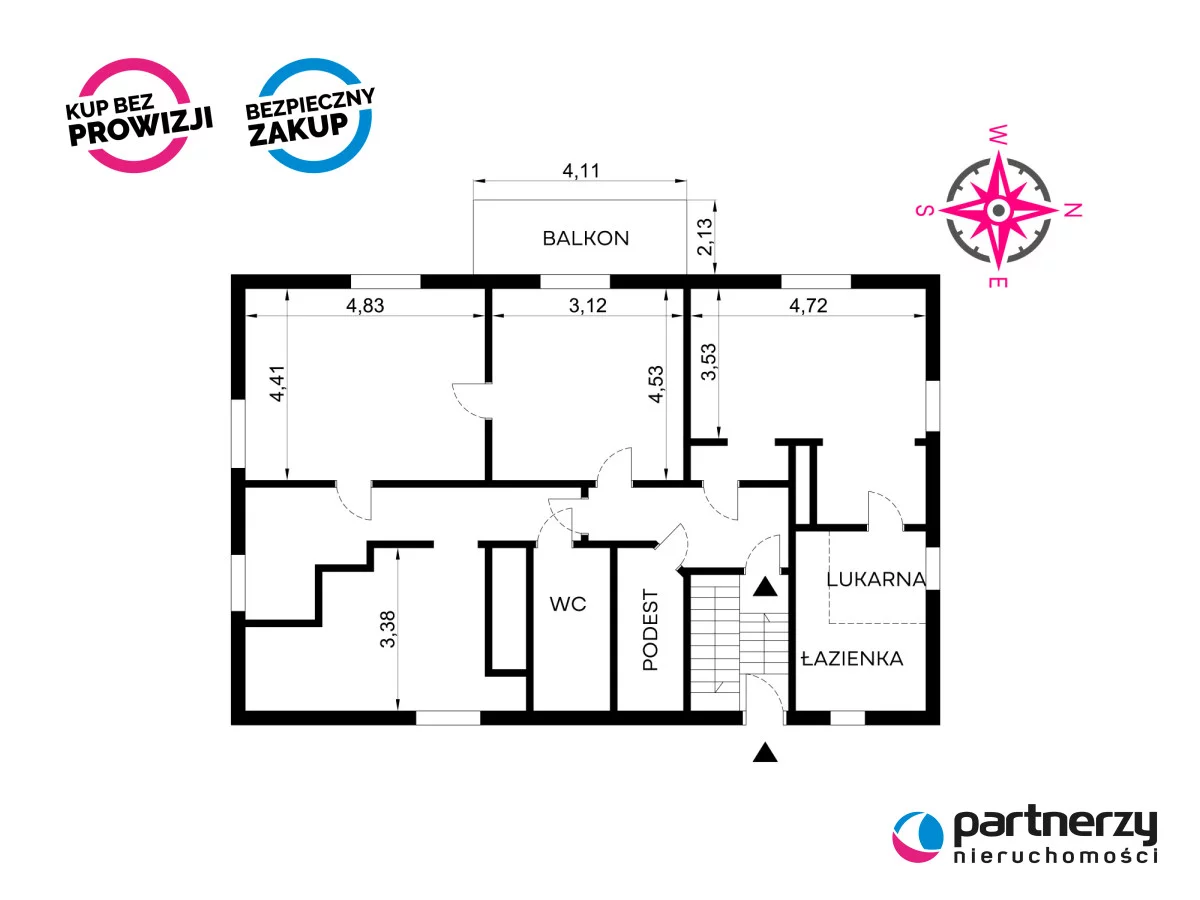 4 pokoje, mieszkanie 96,83 m², piętro 1, oferta nr , PAN883947, Gdańsk, Oliwa, Polanki