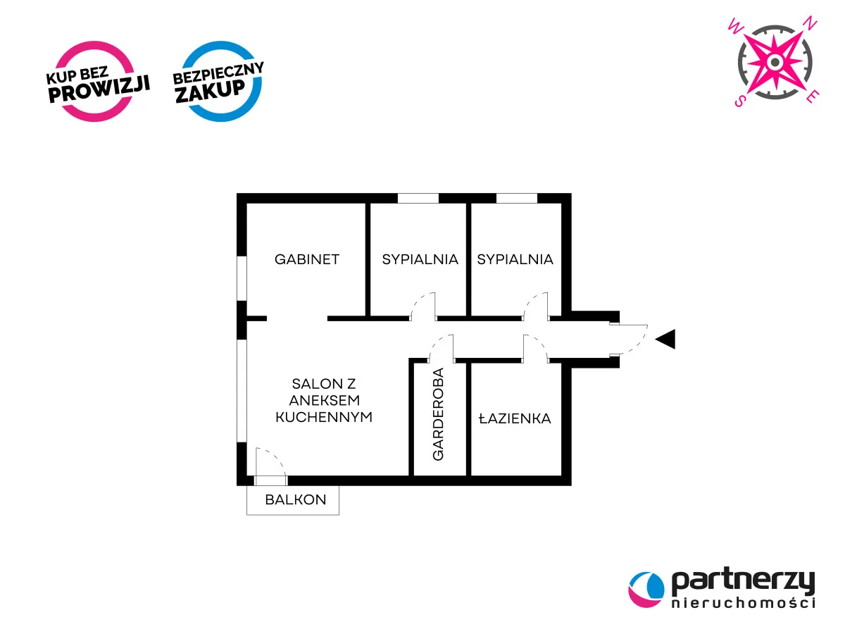 4 pokoje, apartament 52,00 m², parter, oferta nr , PAN660326, Gdańsk, Orunia-Św. Wojciech-Lipce, Orunia, Raduńska