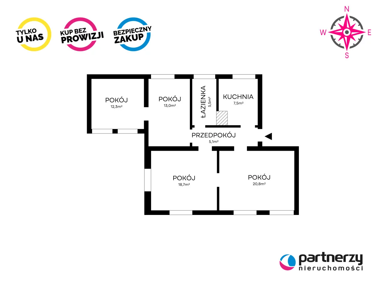 4 pokoje, apartament 82,50 m², piętro 2, oferta nr , PAN962253, Gdańsk, Wrzeszcz, Tadeusza Kościuszki