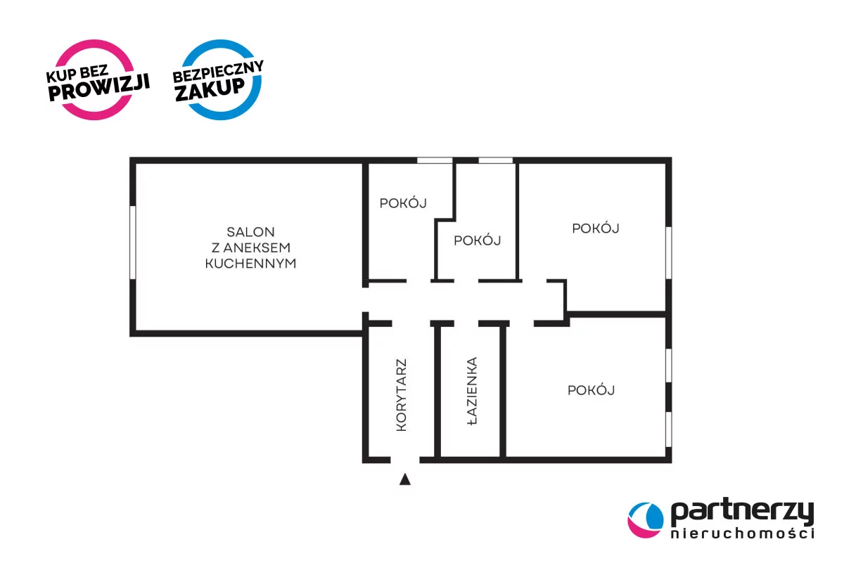5 pokoi, mieszkanie 87,17 m², piętro 3, oferta nr , PAN484246, Gdańsk, Wrzeszcz, Antoniego Lendziona